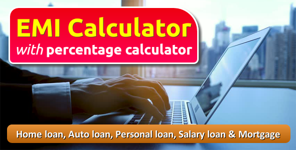 EMI Calculator with Percentage Calculator - CodeCanyon Item for Sale