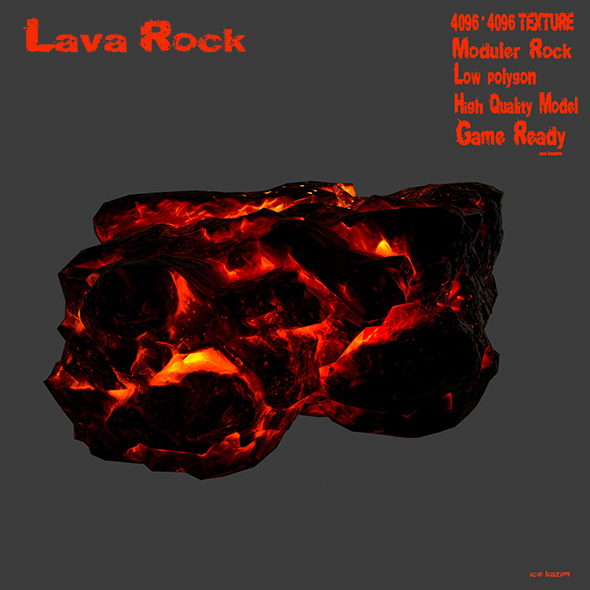 lava rock - 3Docean 19663040
