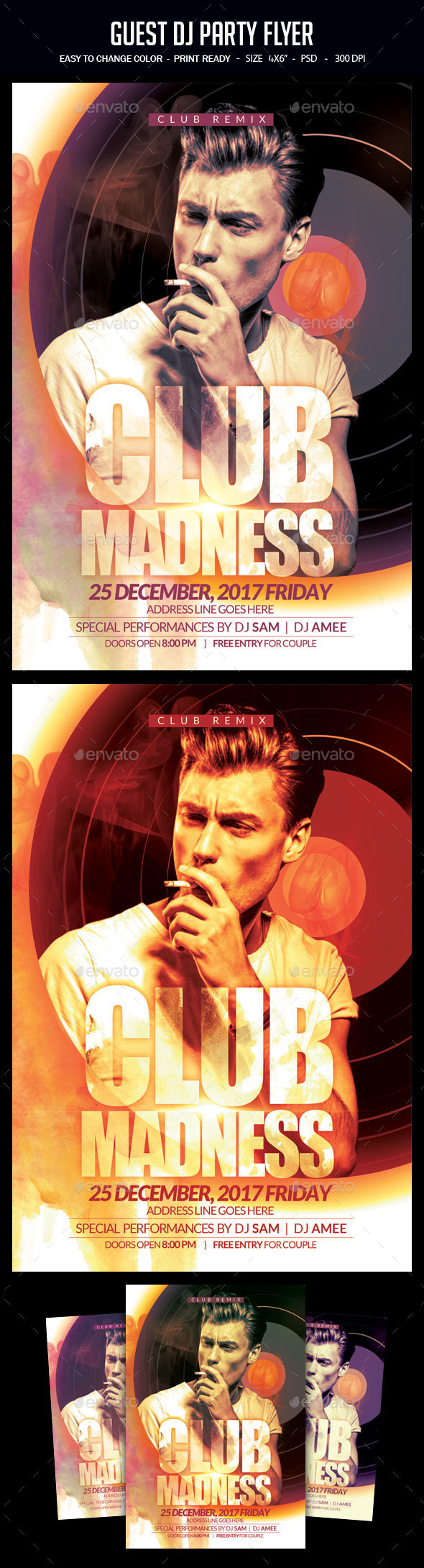 Guest Dj Party Flyer - Clubs & Parties Events