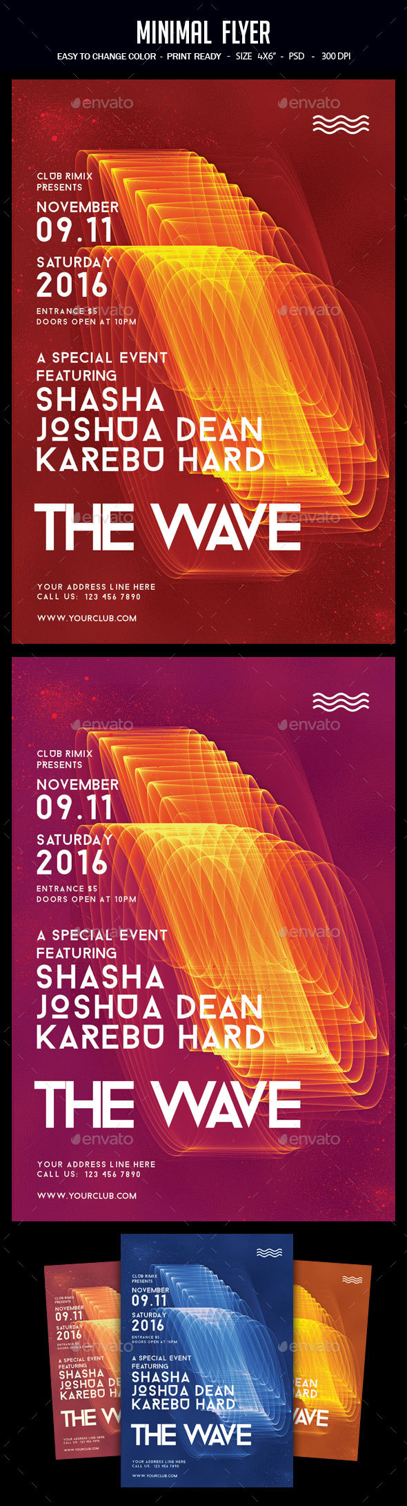 Minimal Flyer - Clubs & Parties Events