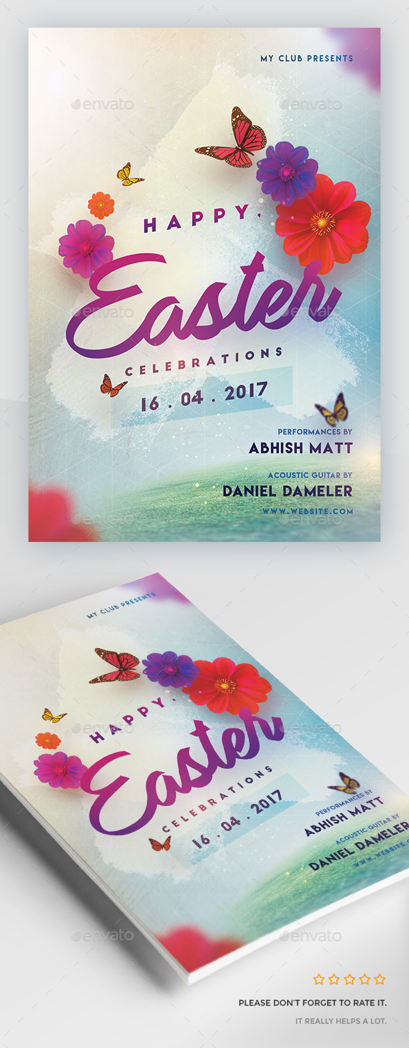 Easter Celebration Flyer - Clubs & Parties Events