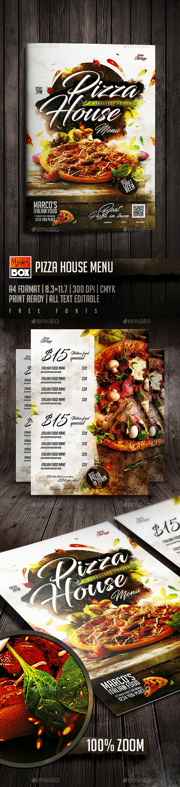 Pizza House Menu