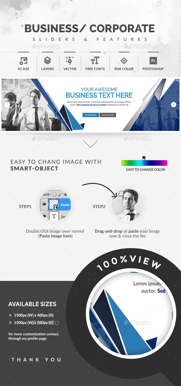 Sliders - Sliders & Features Web Elements