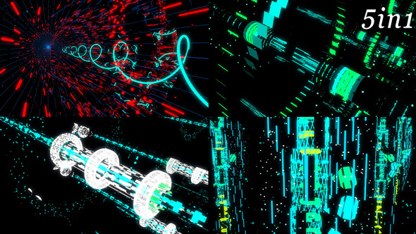 Techno Space - VJ Loop Pack (5in1) alt