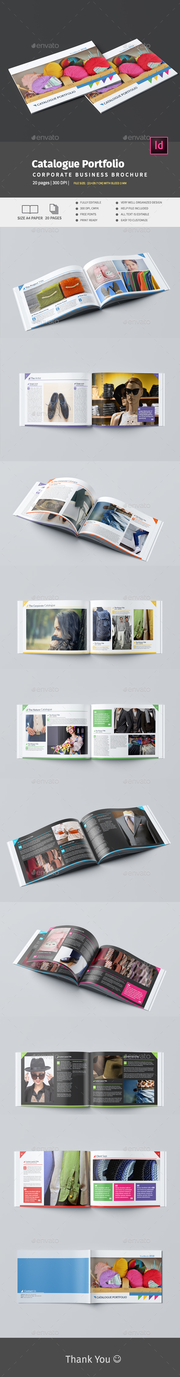 A4 Catalogue Portfolio - Brochures Print Templates