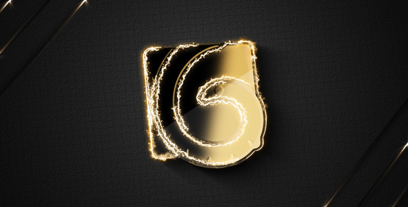Luxury Logo with Energy Streaks and Particles