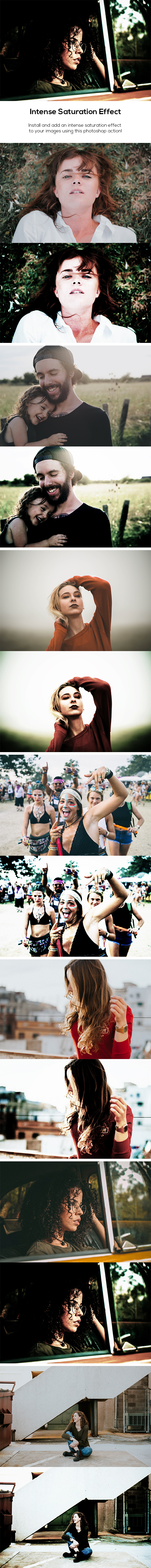 Intense Saturation Effect - Photo Effects Actions