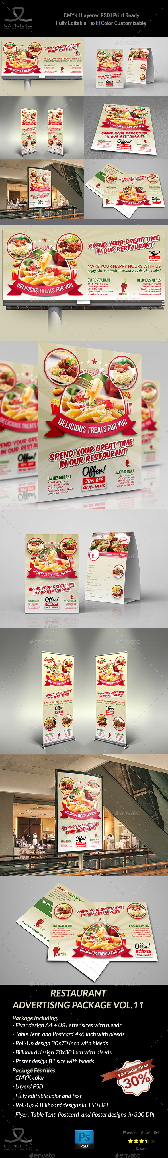 Restaurant Advertising Bundle Vol11