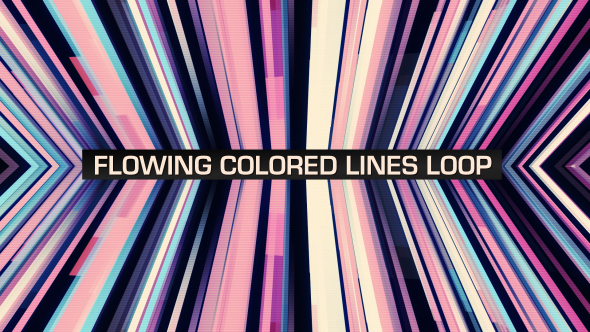 Flowing Colored Lines Loop V2
