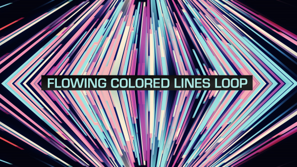 Flowing Colored Lines Loop V3