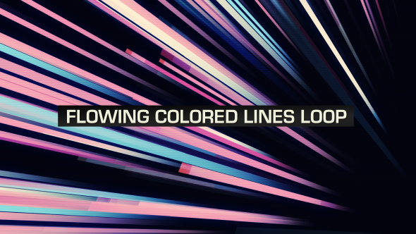 Flowing Colored Lines Loop V5