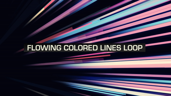 Flowing Colored Lines Loop V7