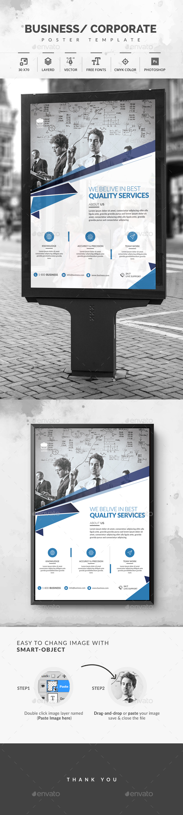 Corporate Poster - Signage Print Templates