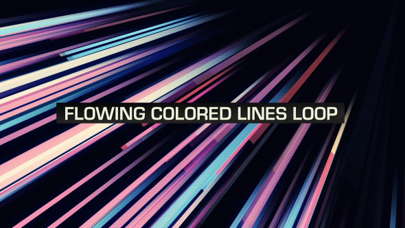 Flowing Colored Lines Loop V6