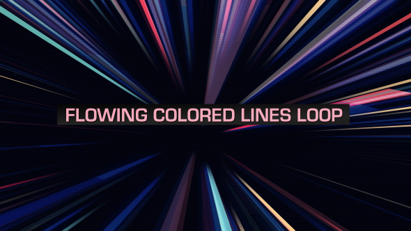 Flowing Colored Lines Loop V8