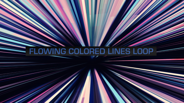 Flowing Colored Lines Loop V9