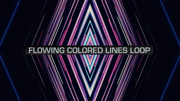 Flowing Colored Lines Loop V10