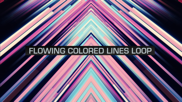 Flowing Colored Lines Loop V11
