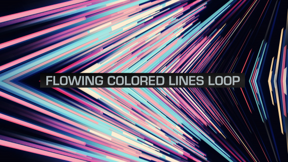 Flowing Colored Lines Loop V12