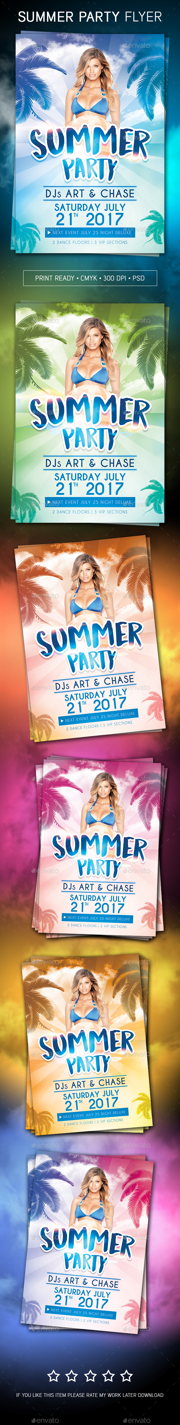 Summer Party Flyer - Clubs & Parties Events