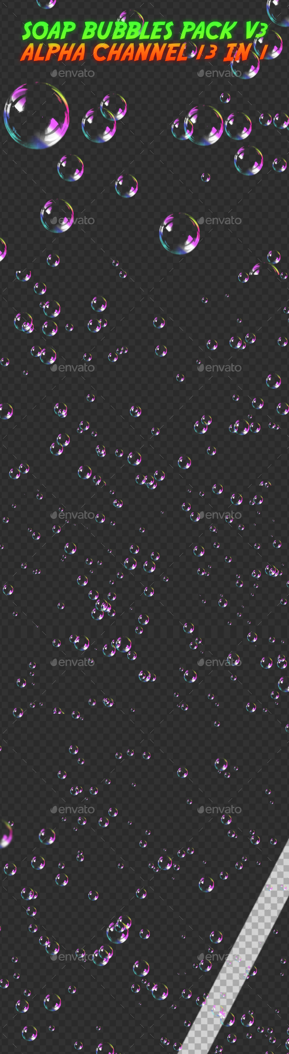 Soap Bubbles Pack V3 13 in 1 - Decorative Graphics