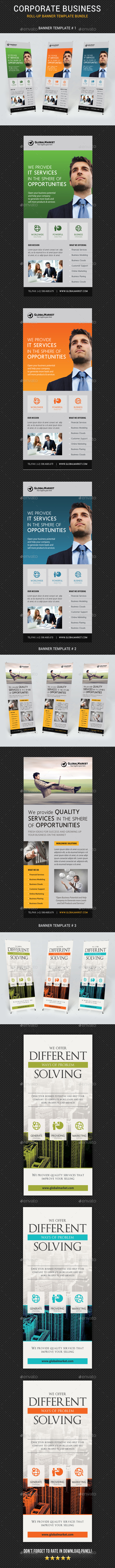 Corporate Business Banner Bundle - Signage Print Templates
