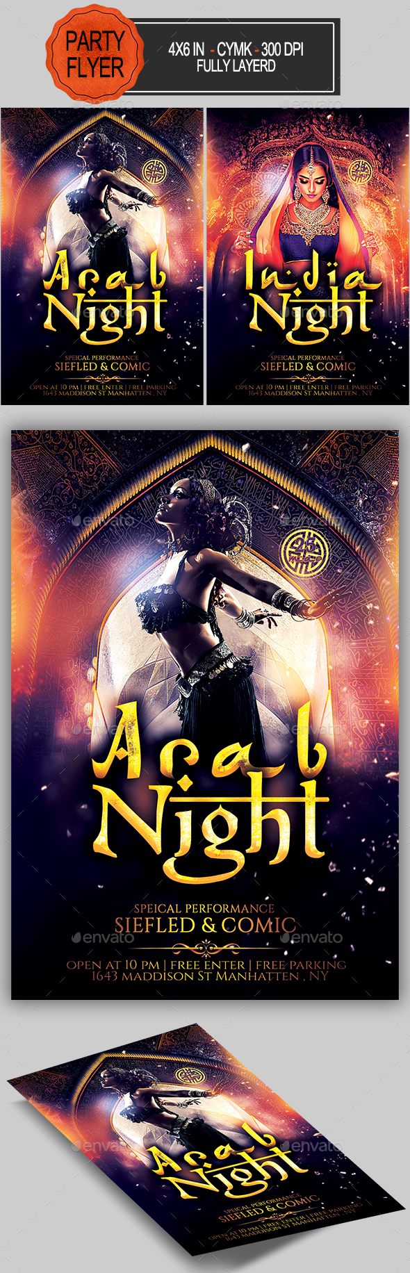 Arab India Flyer - Clubs & Parties Events