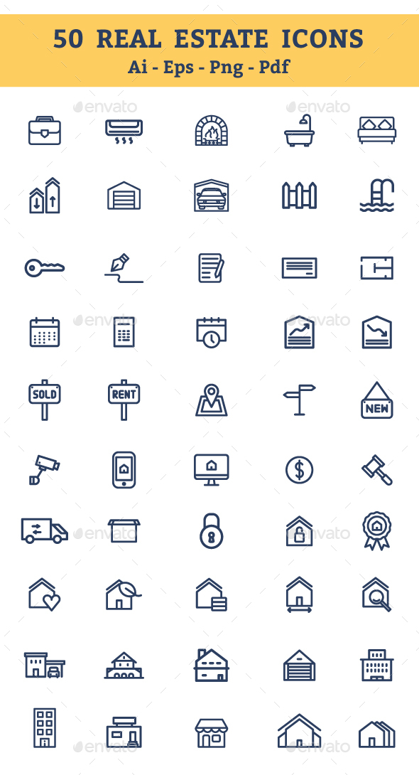 Real Estate Icons - Icons