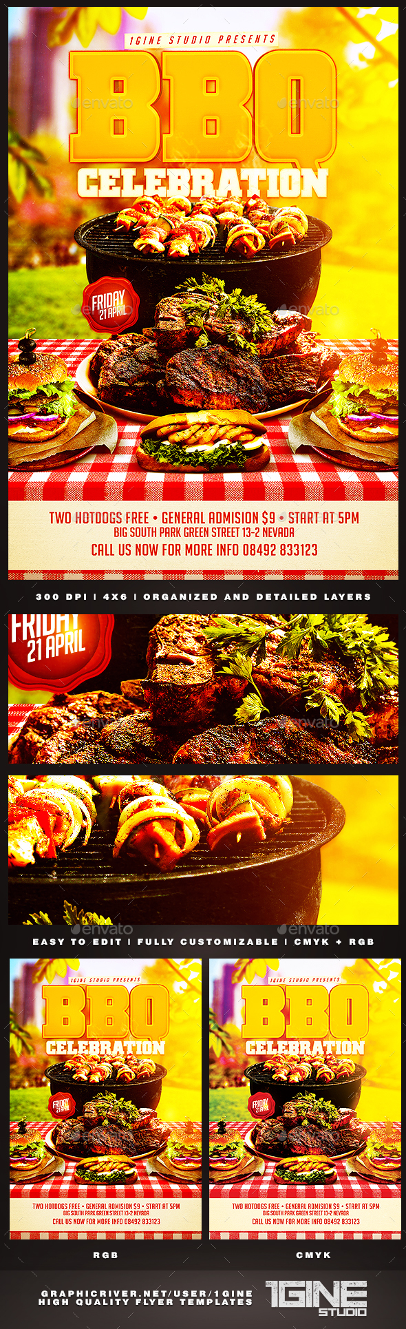 BBQ Weekend Flyer Template - Clubs & Parties Events