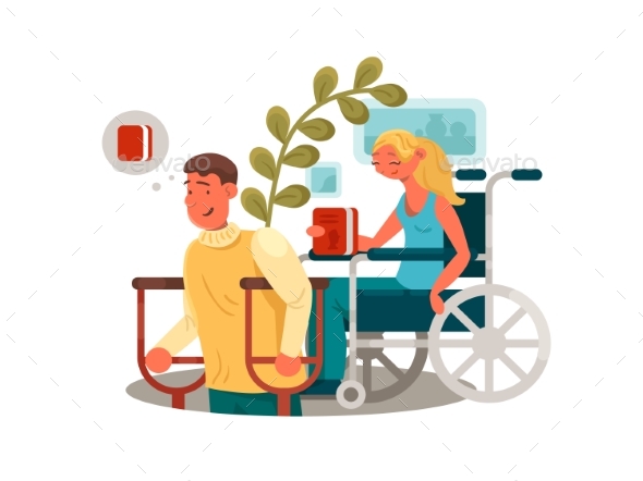 Persons with Disabilities - People Characters