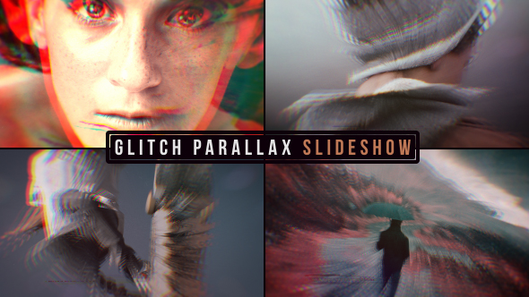 Glitch Parallax Slideshow
