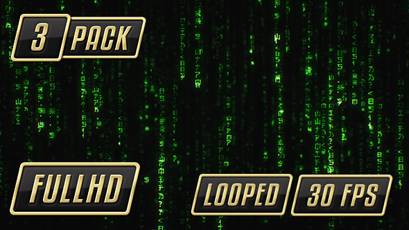 Matrix Code Rain - Futuristic Digital Glitch Effect alt