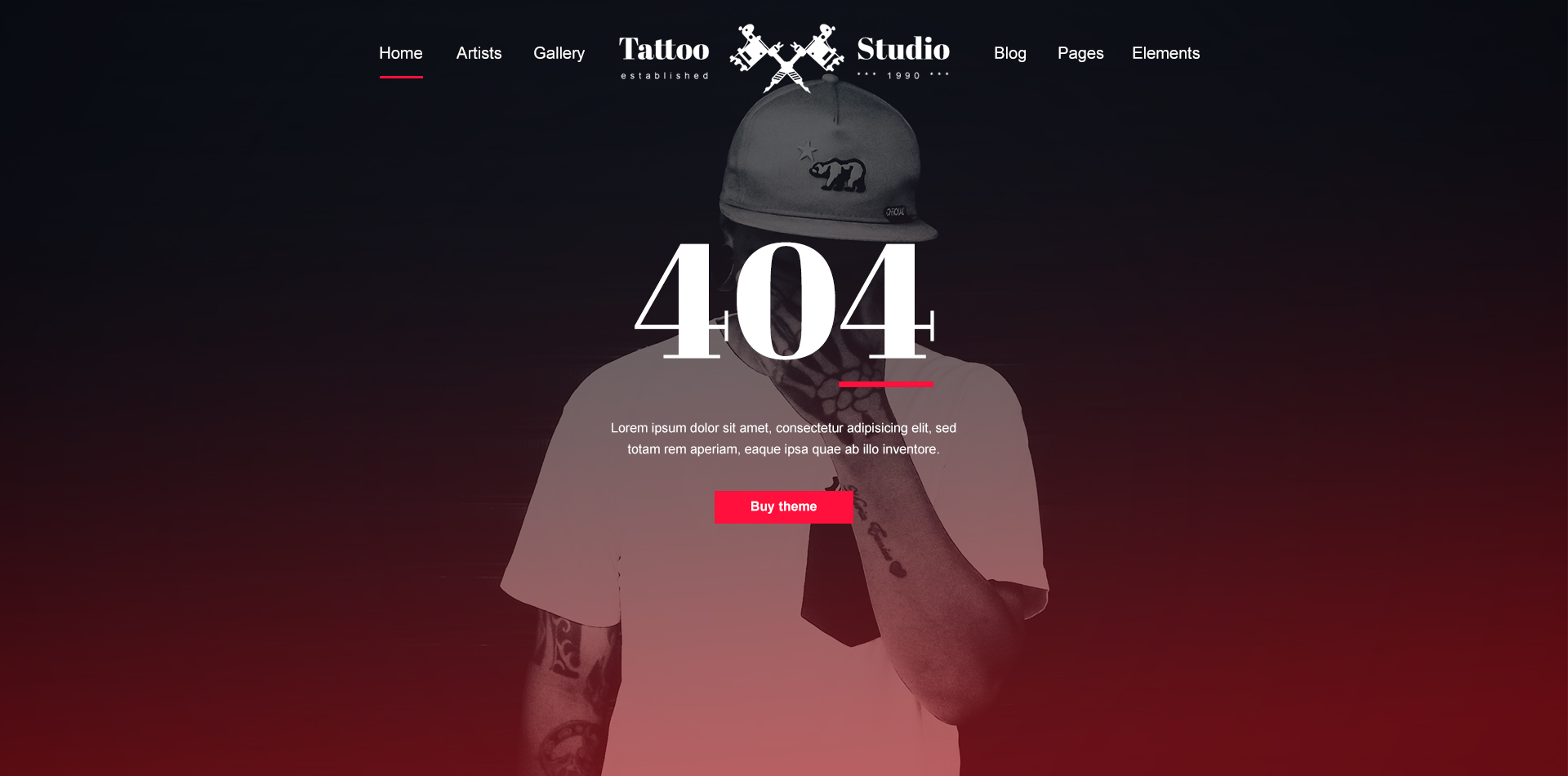 Tattoo - Tattoo Studio PSD Template
