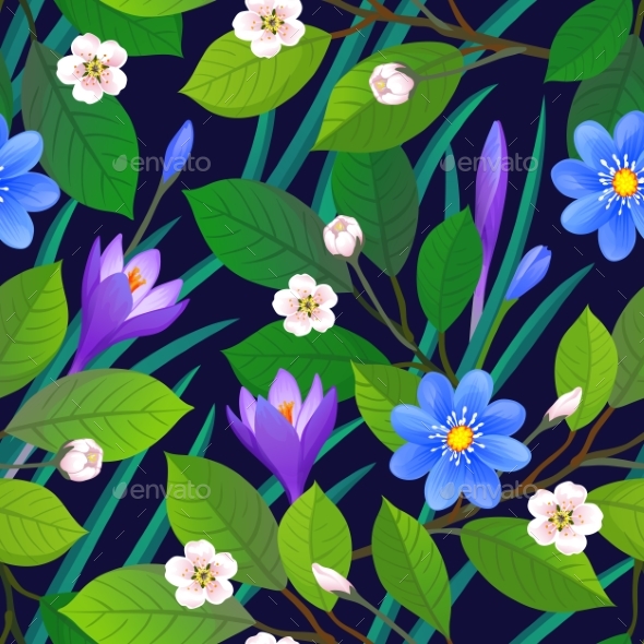 Floral Seamless Pattern - Patterns Decorative