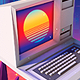 Retro Future 80's Synthwawve Flyer - GraphicRiver Item for Sale