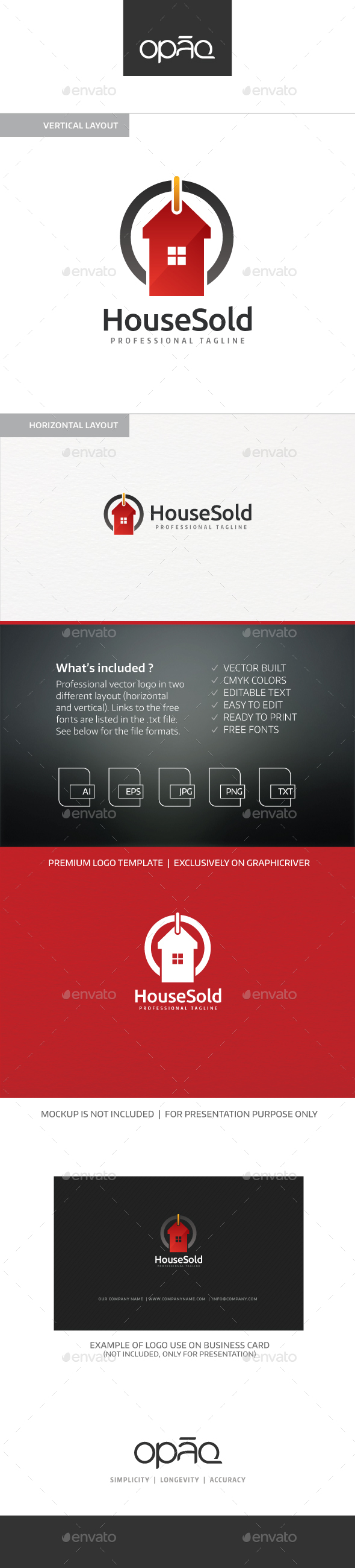 House Sold Label Logo - Symbols Logo Templates