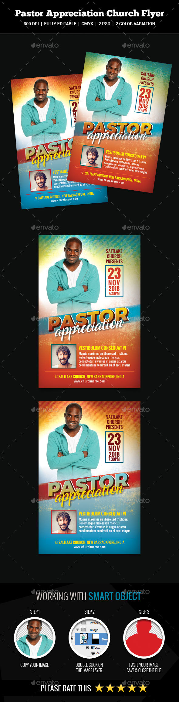 Pastor Appreciation Church Flyer - Church Flyers