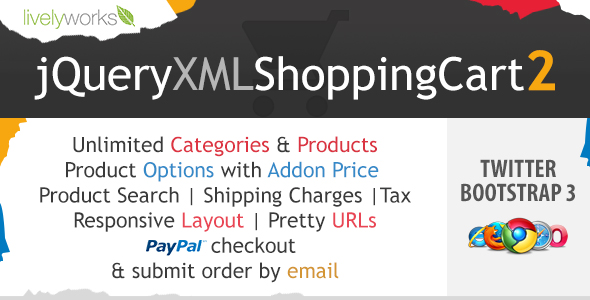 JQuery XML Shopping Cart - PayPal Store - Shop