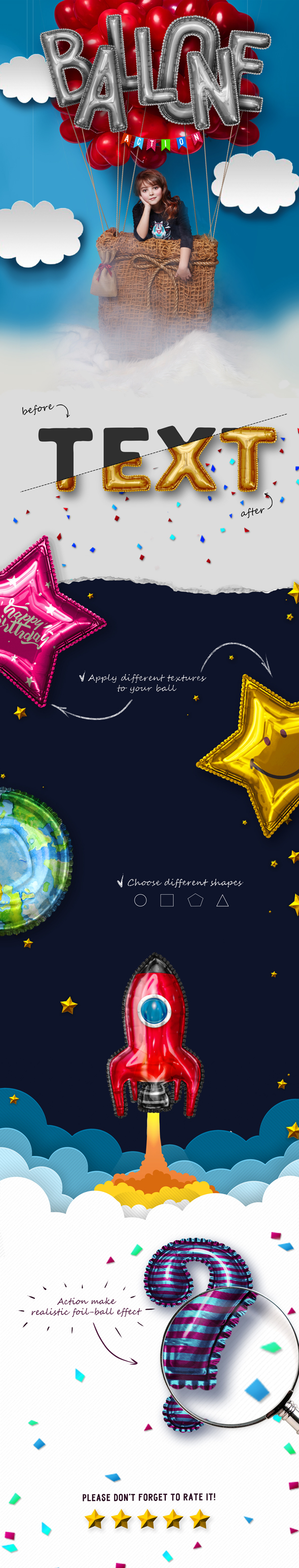 Balloon Photoshop Action - Utilities Actions