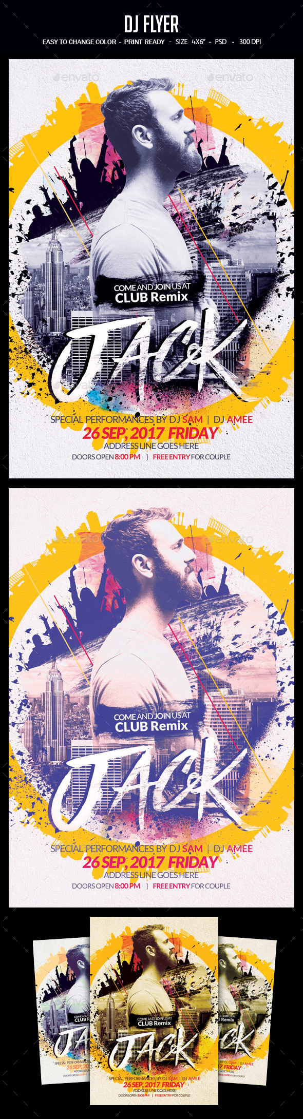 Dj Flyer - Clubs & Parties Events