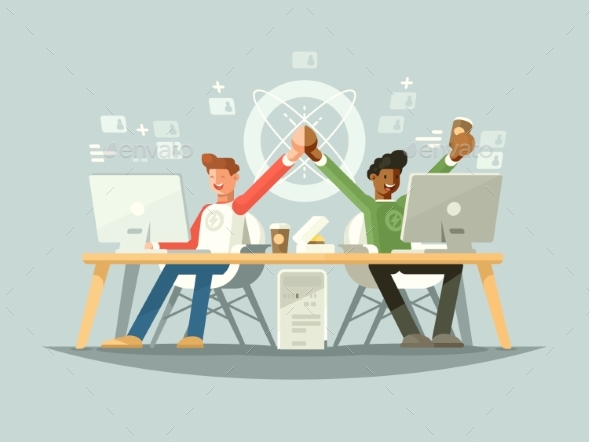 Joy of Colleagues - People Characters