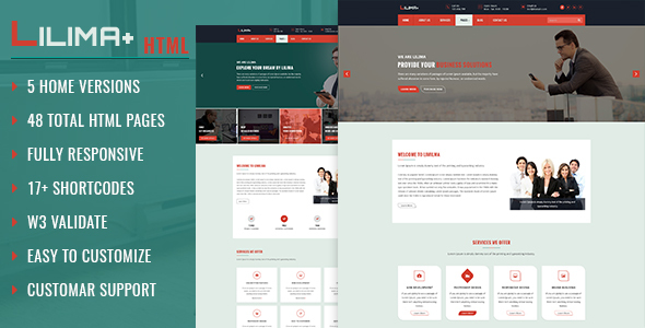 Lilima Business Template - ThemeForest 19633608