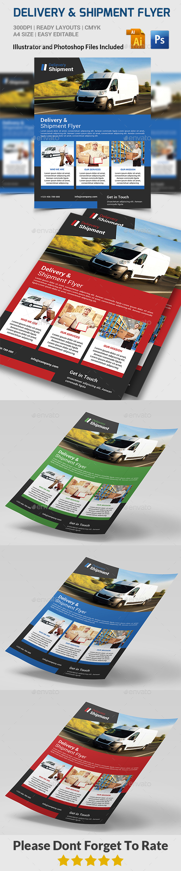 Delivery & Shipment Flyer - Corporate Flyers