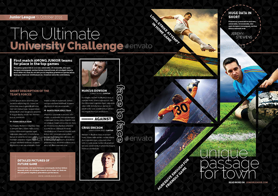 Sport Magazine Bundle (4 in 1) in Magazine Templates - product preview 4