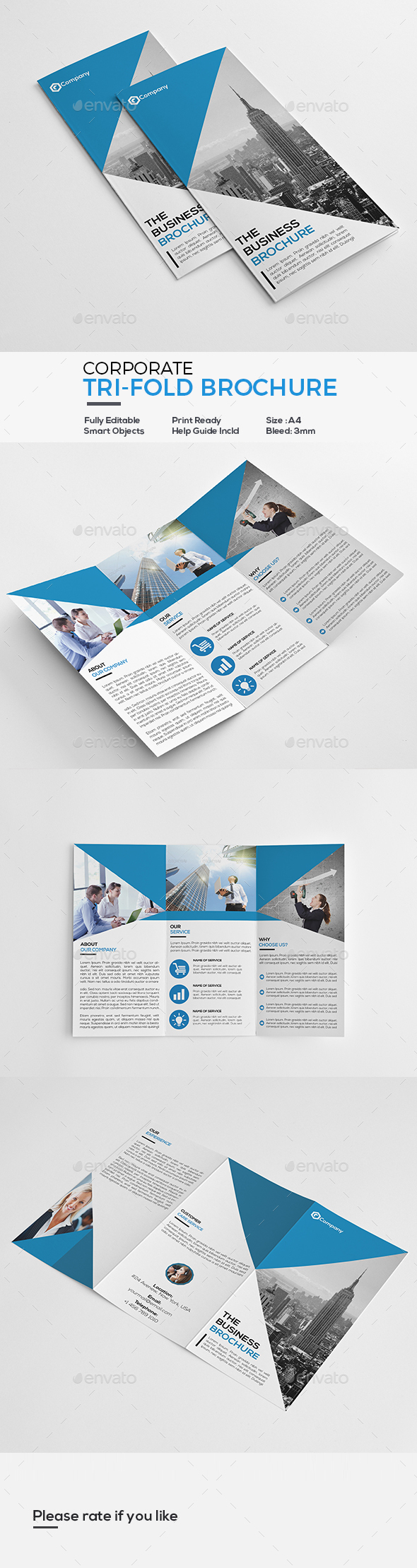 Corporate Tri-Fold Brochure - Corporate Brochures