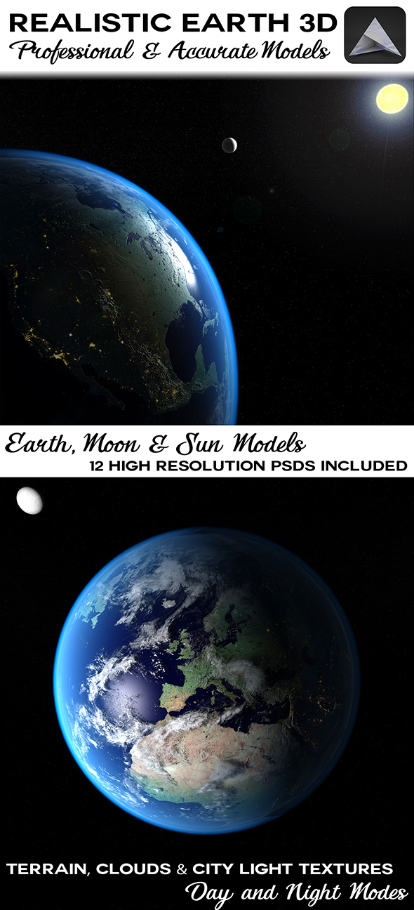Earth 3D - 3Docean 19679137