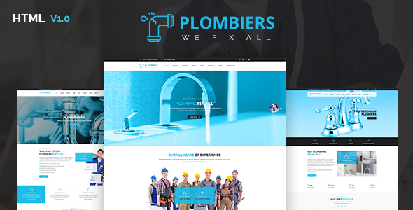 Plombiers - Plumber, Repair Services HTML Template - Business Corporate