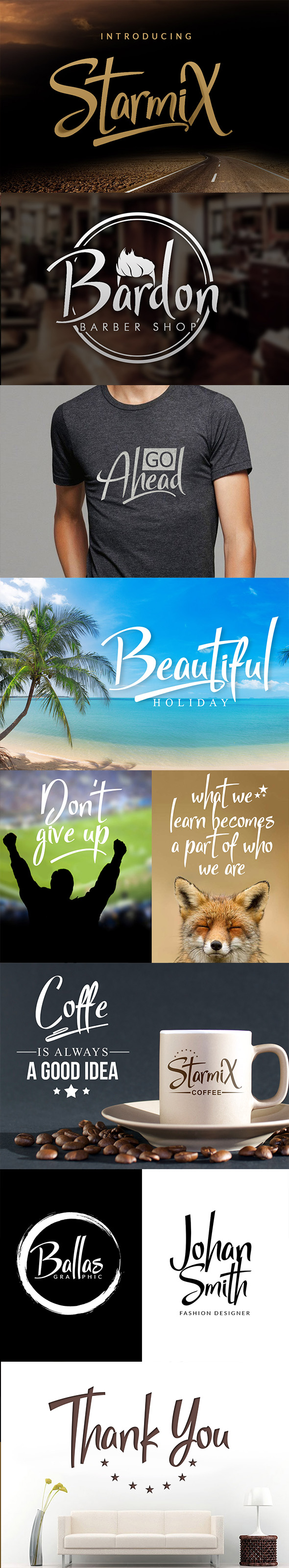 StarmiX Font - Hand-writing Script