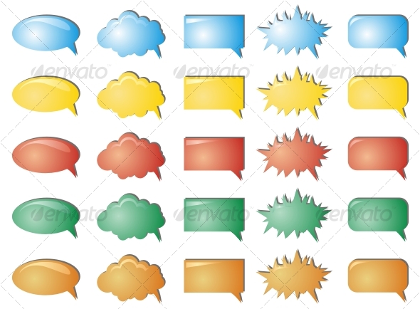 Colour bubbles collection - Decorative Symbols Decorative