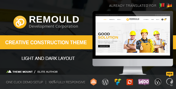 Remould Construction & Building WordPress Theme